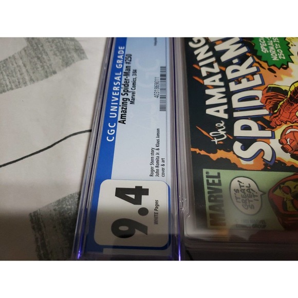 CGC AMAZING SPIDER-MAN #250 1984 Marvel Comics CGC 9.4 Near Mint White Pages - Picture 3 of 9